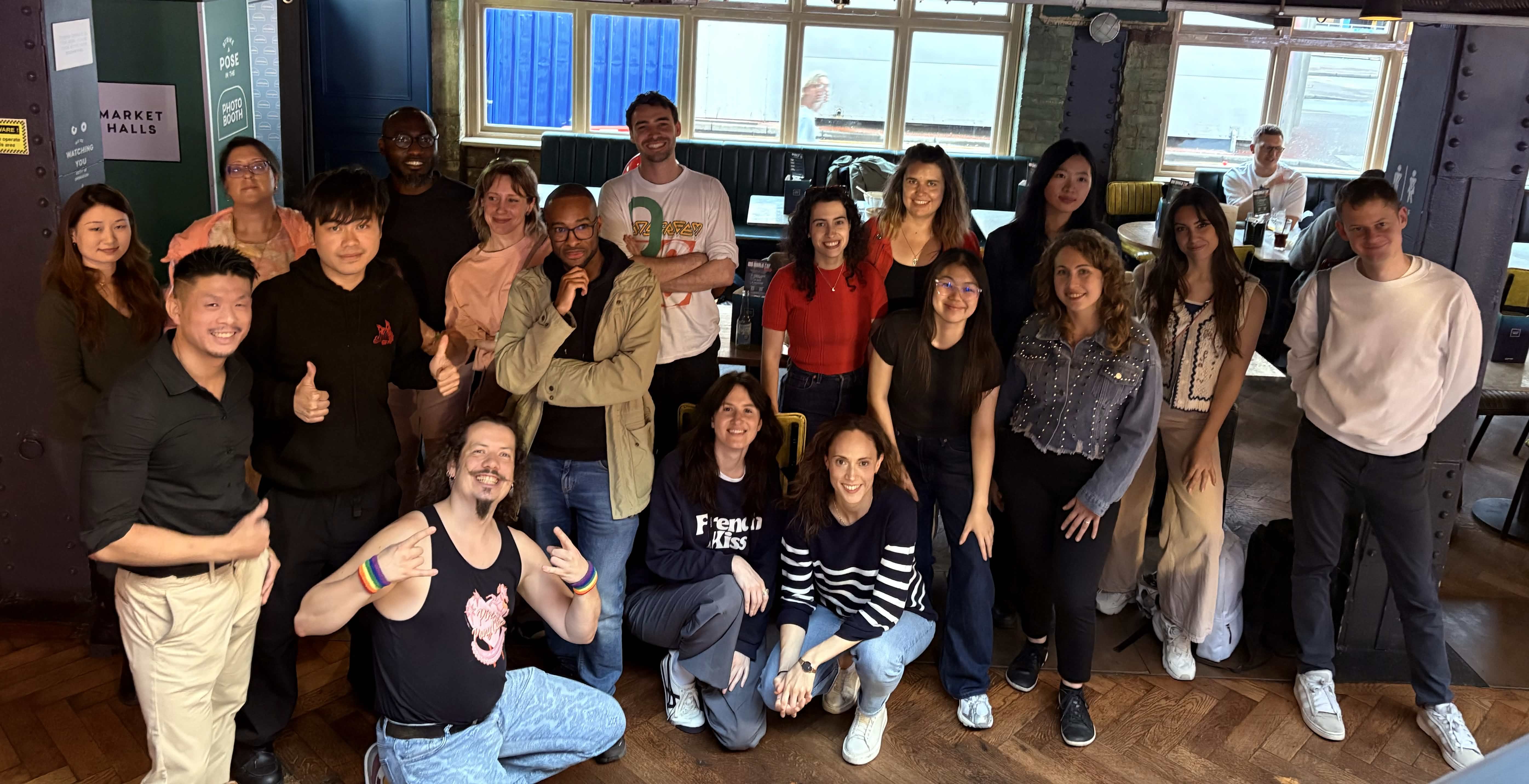 Jordan Newton at a London design community event