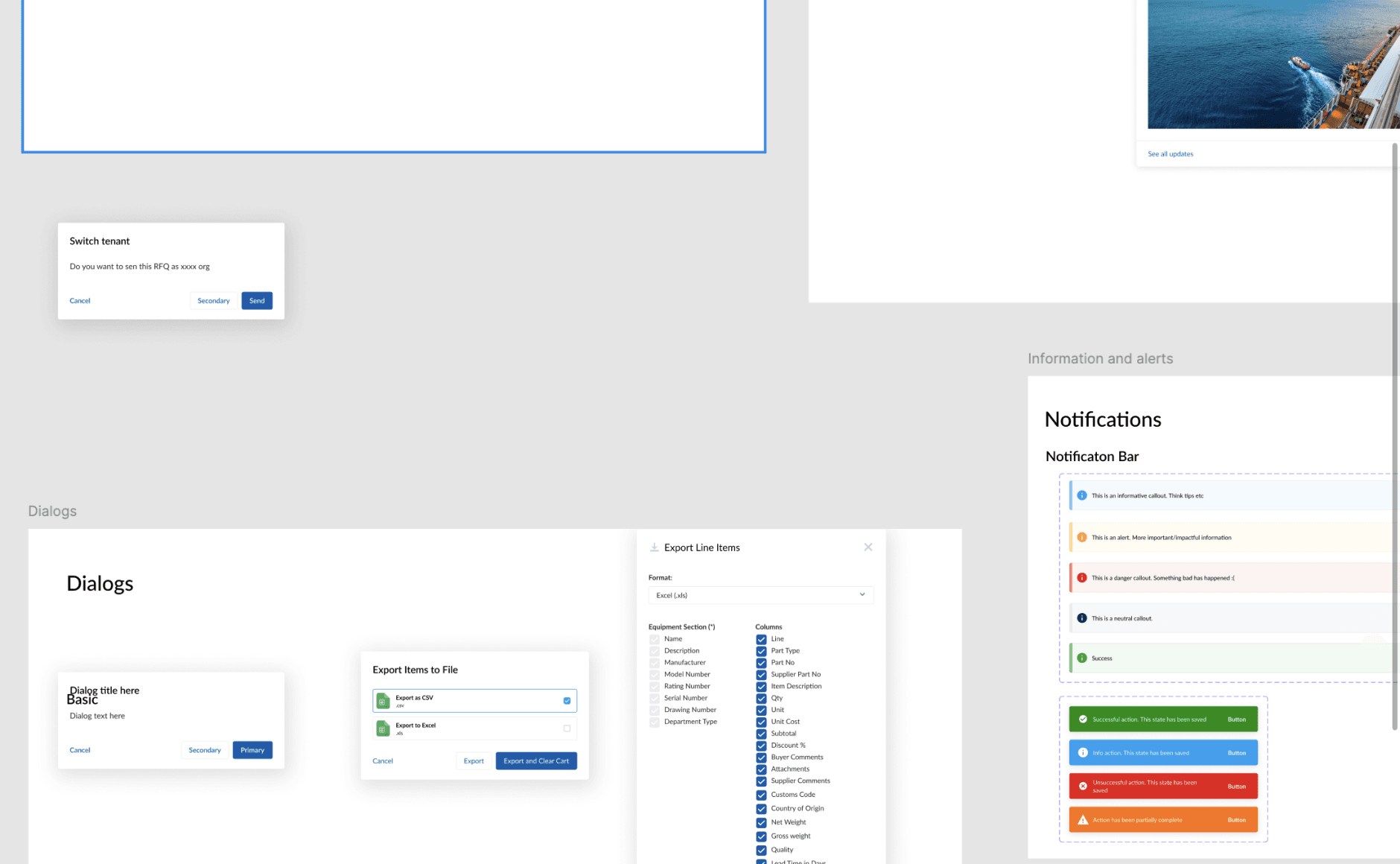 Audit of the existing design system