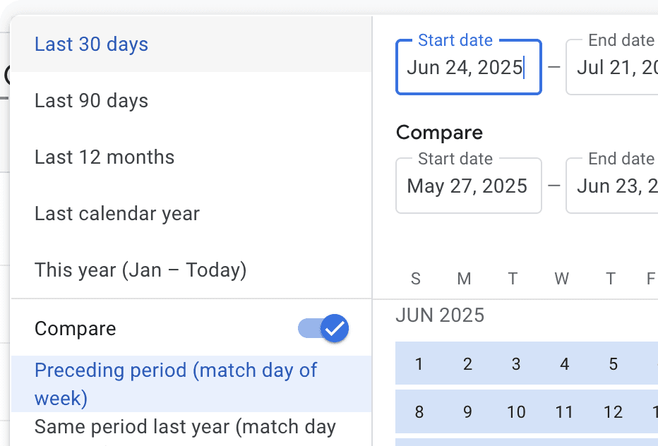 Market research on analytics comparison patterns